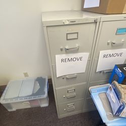 Filing Cabinets. 