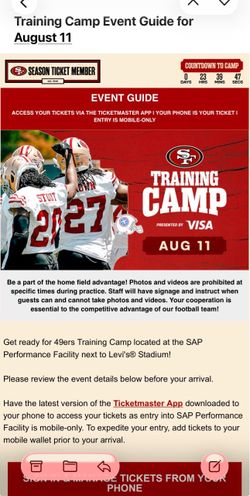 49ers Training Camp vs Titans scrimmage 8/11 at Levi’s