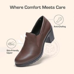 New With Tags High-quality Brand Woman's Chunky Low Heels Pumps Comfortable Oxford Dream Paris Size 11 Chocolate Color $50