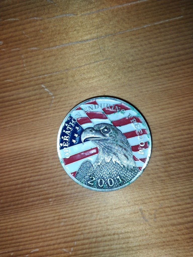 Military Challenge Coin - Operation Enduring Freedom 2001