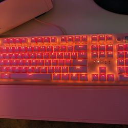 Pink Razer Keyboard 