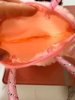 MyMelody Pink Faux Fur Mini Tote Bag for kids