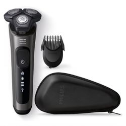 Philips Norelco Shaver 6000, Rechargeable Wet & Dry Shaver with 2-in-1 Click On Beard Styler (5 Length Settings) and Precision Trimmer, S6600/90 (Rene