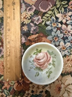 Rosemary Thomas Vintage Hand Painted Trinket Dish