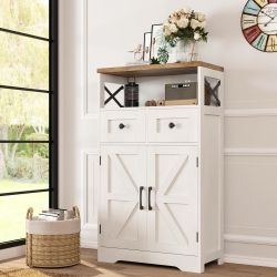 Farmhouse Storage Cabinet with Drawers
