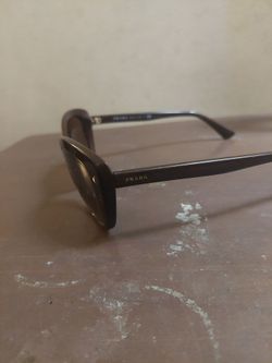 Authentic Prada Women's Sunglasses SPR 16S Dark Brown Frame Made in Italy