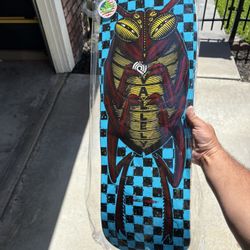 Powell Peralta Mike Vallely Bug Reissue Skateboard Deck Blue/Red Foil - 10 x 30.25 New In Plastic Only $100!!!!!!!