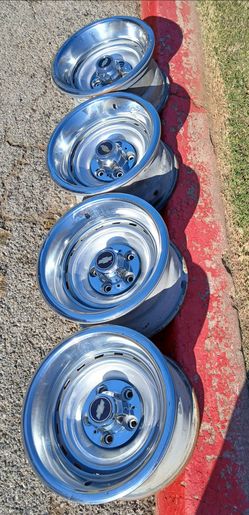 Chevy Rally Wheels 5x5 15x8 & Tires