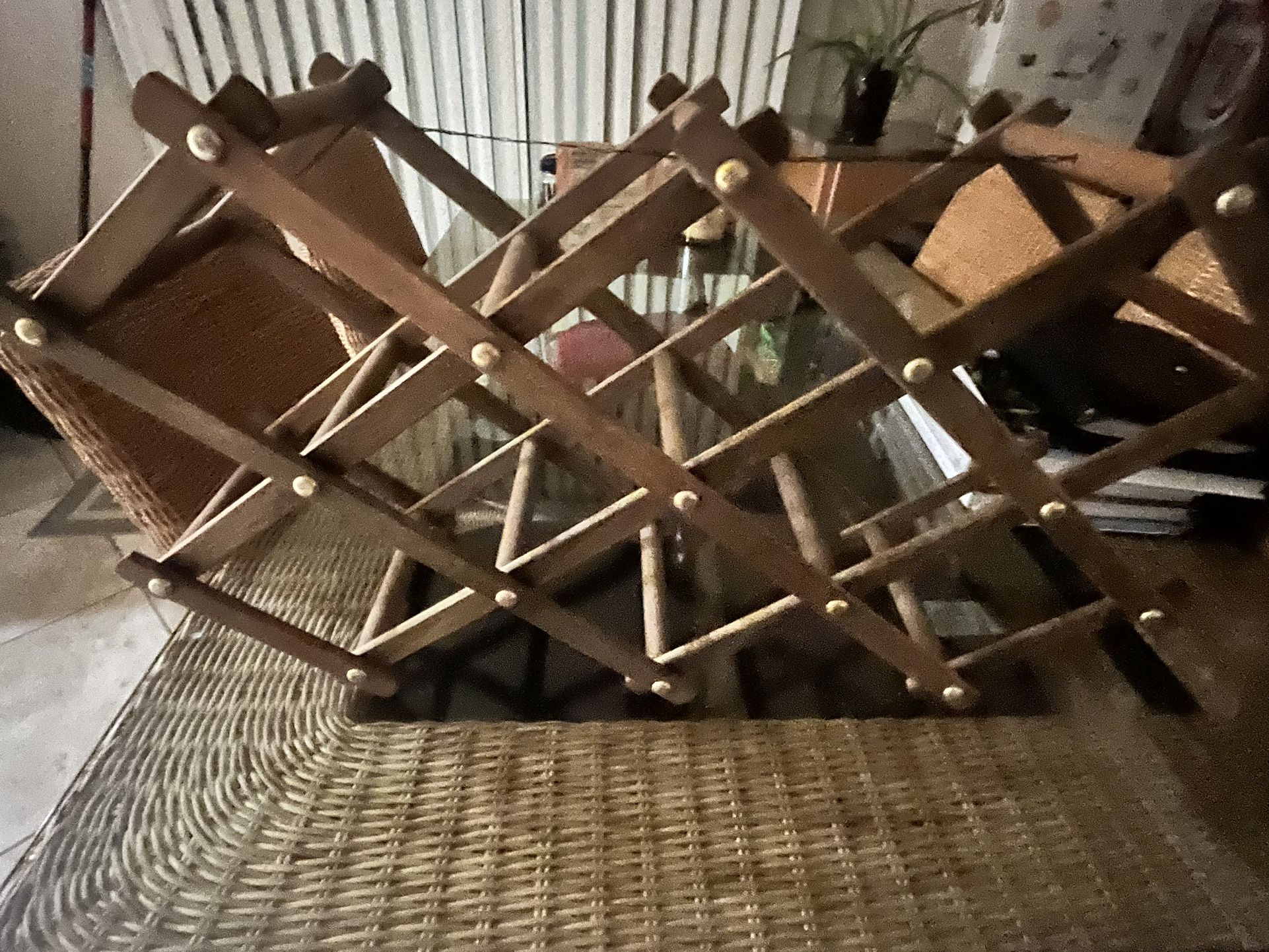 Rustic wood wine Rack