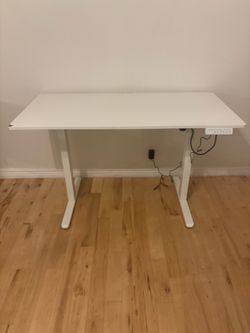 White Electric Standing Desk 24” x 47.5”