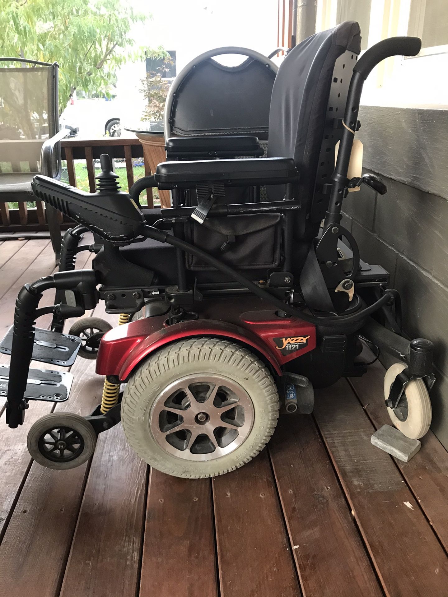 Electric wheelchair.