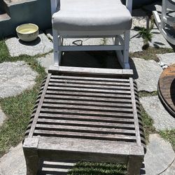 Teak Ottoman 