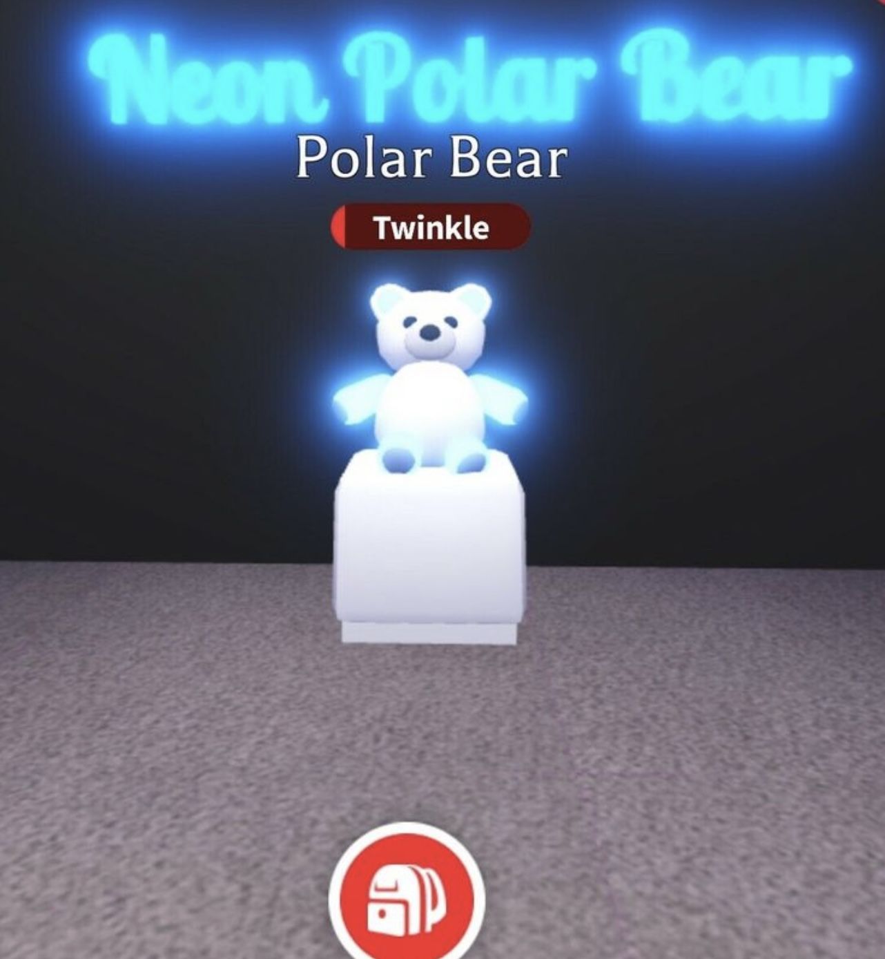 Neon Fly Ride Polar Bear (Read Description)