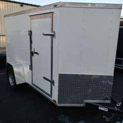 5ftx10ft Enclosed Vnose Trailer Brand New SXS RZR UTV ATV Moving Storage Traveling Cargo