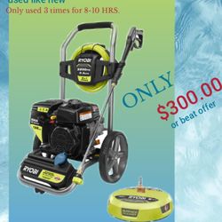 3200 PSI RYOBI PRUSHER WASHER