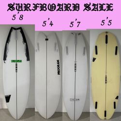 Program Surfboards - Fish, Squash, Moon, Etc