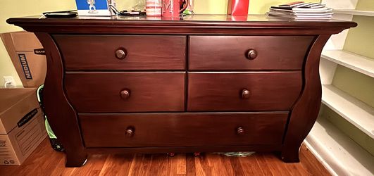 Baby Cache Cherry Wood Dresser