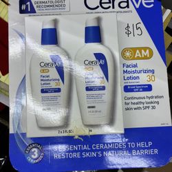 CeraVe AM Facial Moisturizing Lotion SPF 30 2-pack