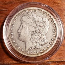 1885 CC MORGAN SILVER DOLLAR-EXTEMELY COLLECTIBLE - VERY NICE!
