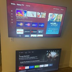 Tv bundle. 75 Inch TLC And 65 Inch Sony Bravia 