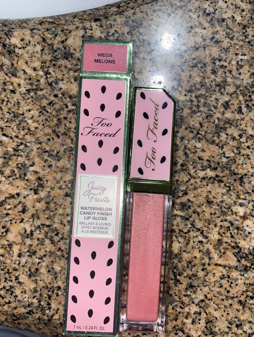 Too Faced Mega Melons Candy Finish Lip Gloss