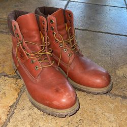 Brick Red Timberland Boots