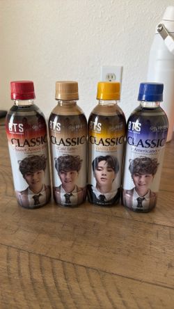 BTS SUGA Coffee Collectible Set – 4 Bottles – New & Unopened