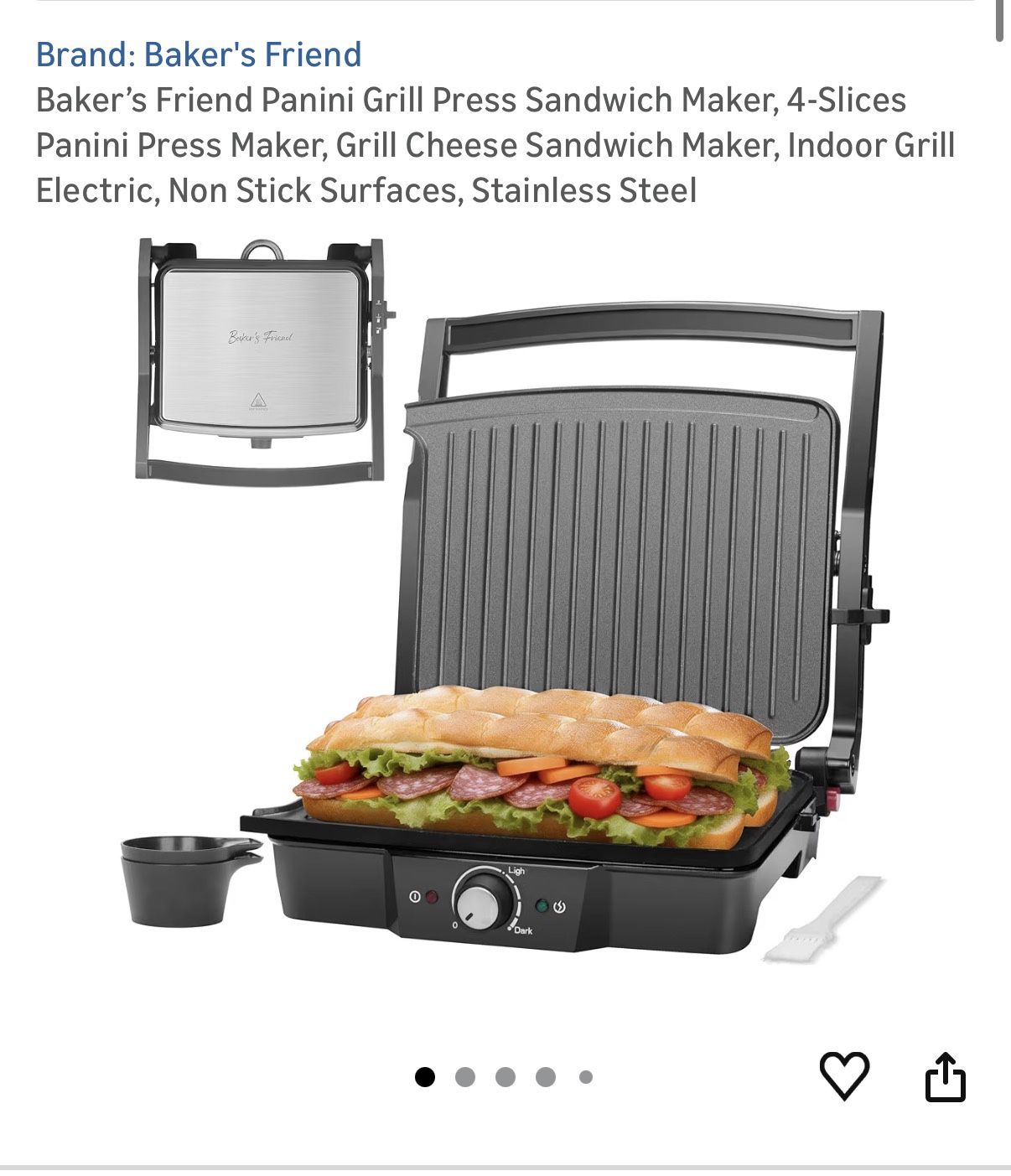 NEW Grill press