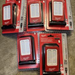 Milwaukee 🛑🛑 Rechargeable 500 Lumen Magnetic Task Light $40 Each 