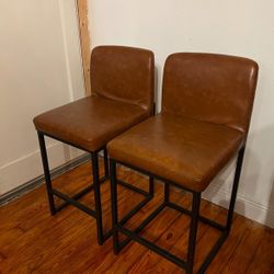 Leather Bar Stools 