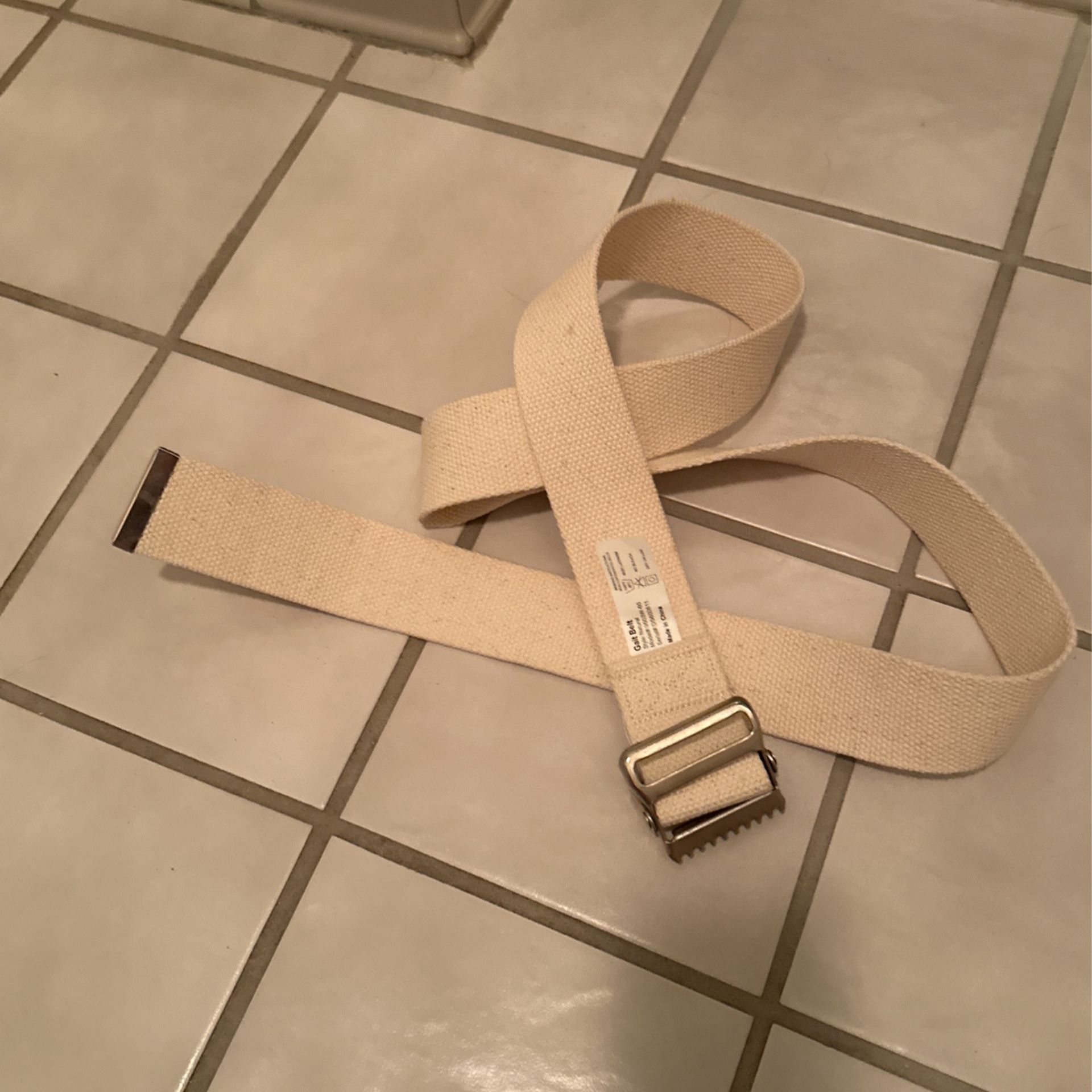 1 Gait Belt, Natural, 2" x 60", 9503W-60