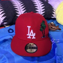 Red La Dodgers Hat