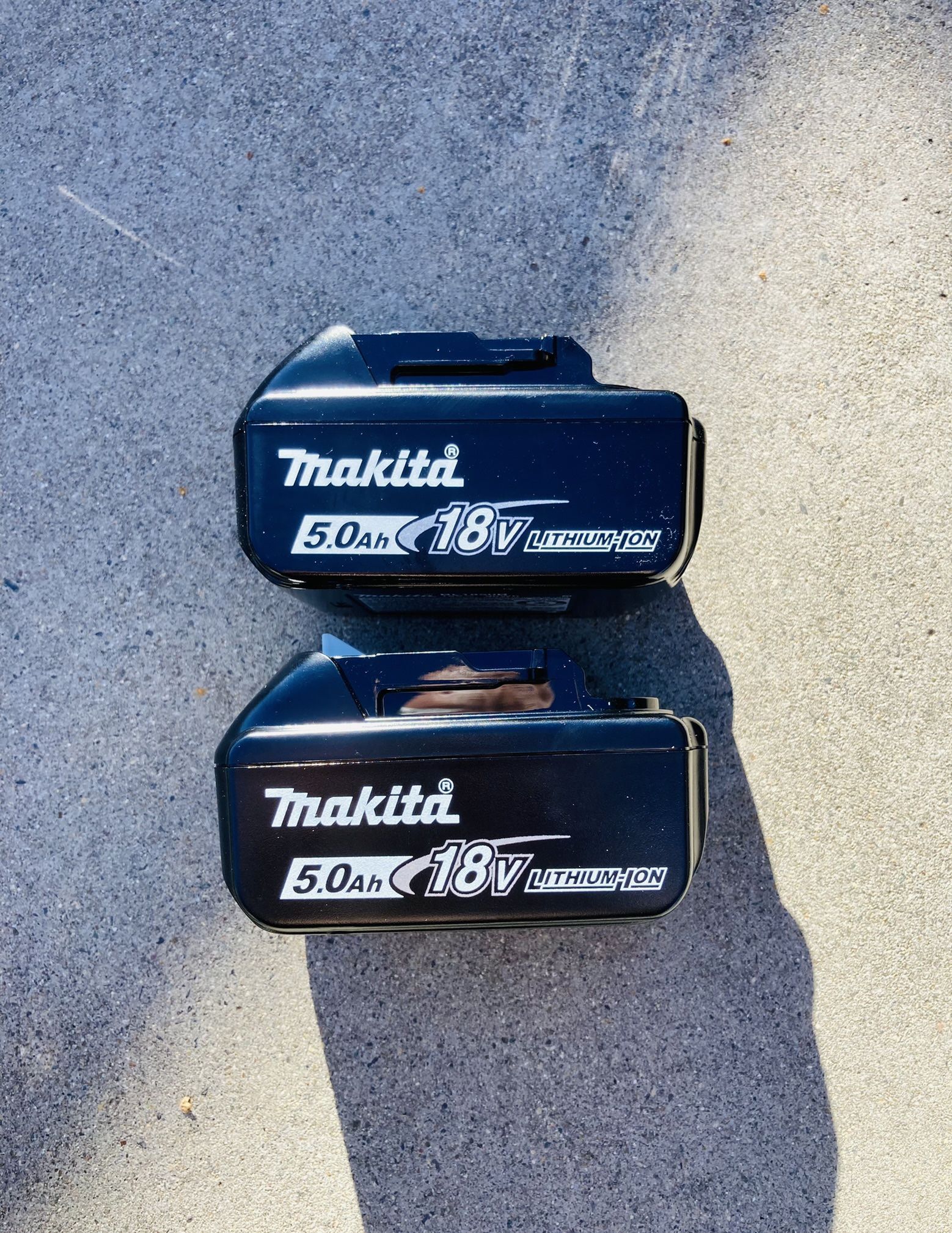Two Makita LXT 18v 5.0 Batteries