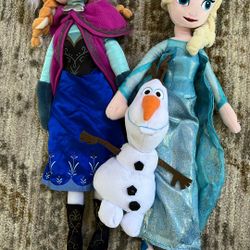Elsa, Anna, & Olaf Dolls