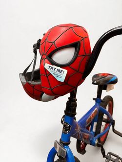 Brand New Spider-Man 16" Kids Bike with Training Wheels + Helmet