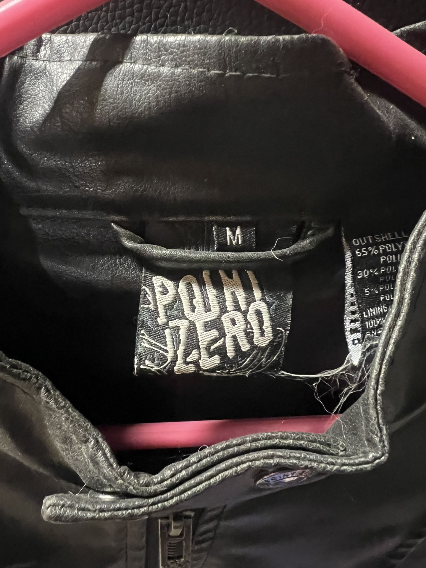 Leather Bike Jacket Black