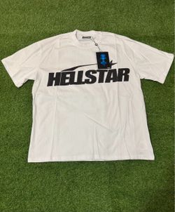 Hellstar white tee with black 'HELLSTAR'