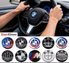 BMW steering wheel Badge emblem adhesive back see all 12 pix sold separately SHIPPING AVAILABLE