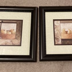 2 Wood Framed Art Prints
