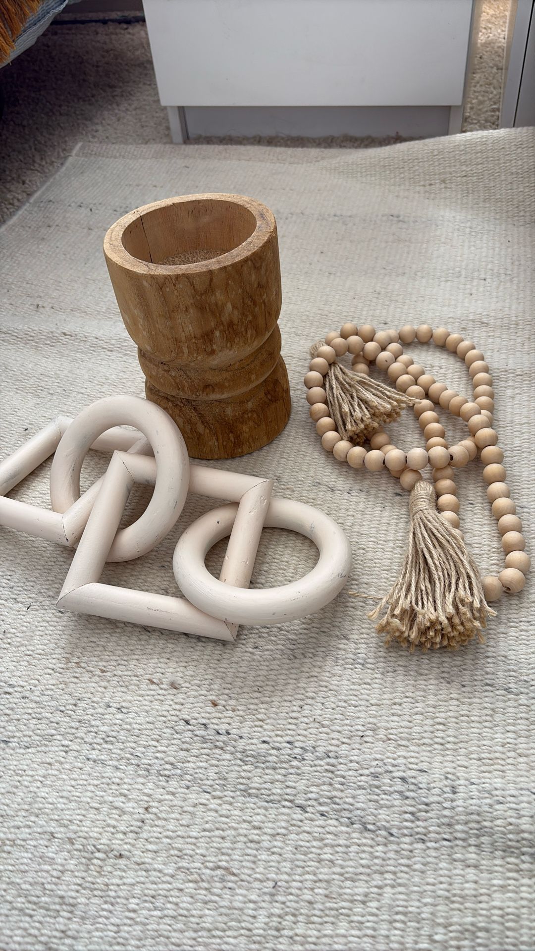 Goldfield Natural Wood Candle Holder And Decor