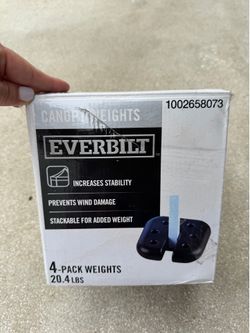 pack of 4 Everbilt canopy weights designed to increase stability