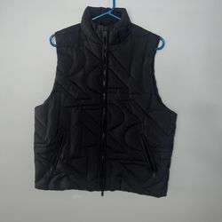Represent Initials Quilted Gilet Puffer Vest Mens Small Black