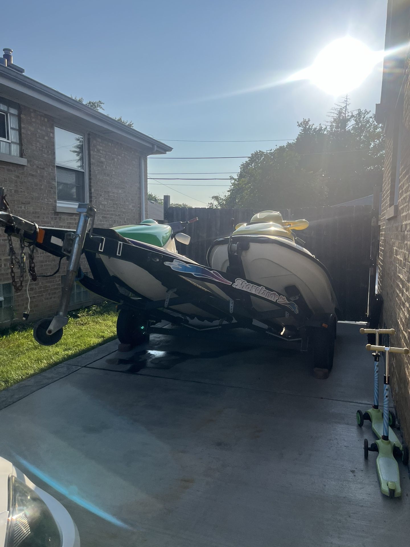 2 Jet Skis W/ Trailer