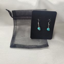 Teal Skull Earrings