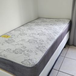 New Twin Mattress And Box Spring 2pc Bed Frame Is Not Included 