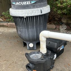 Hayward MAX-Flo VS + Jacuzzi sand filter 