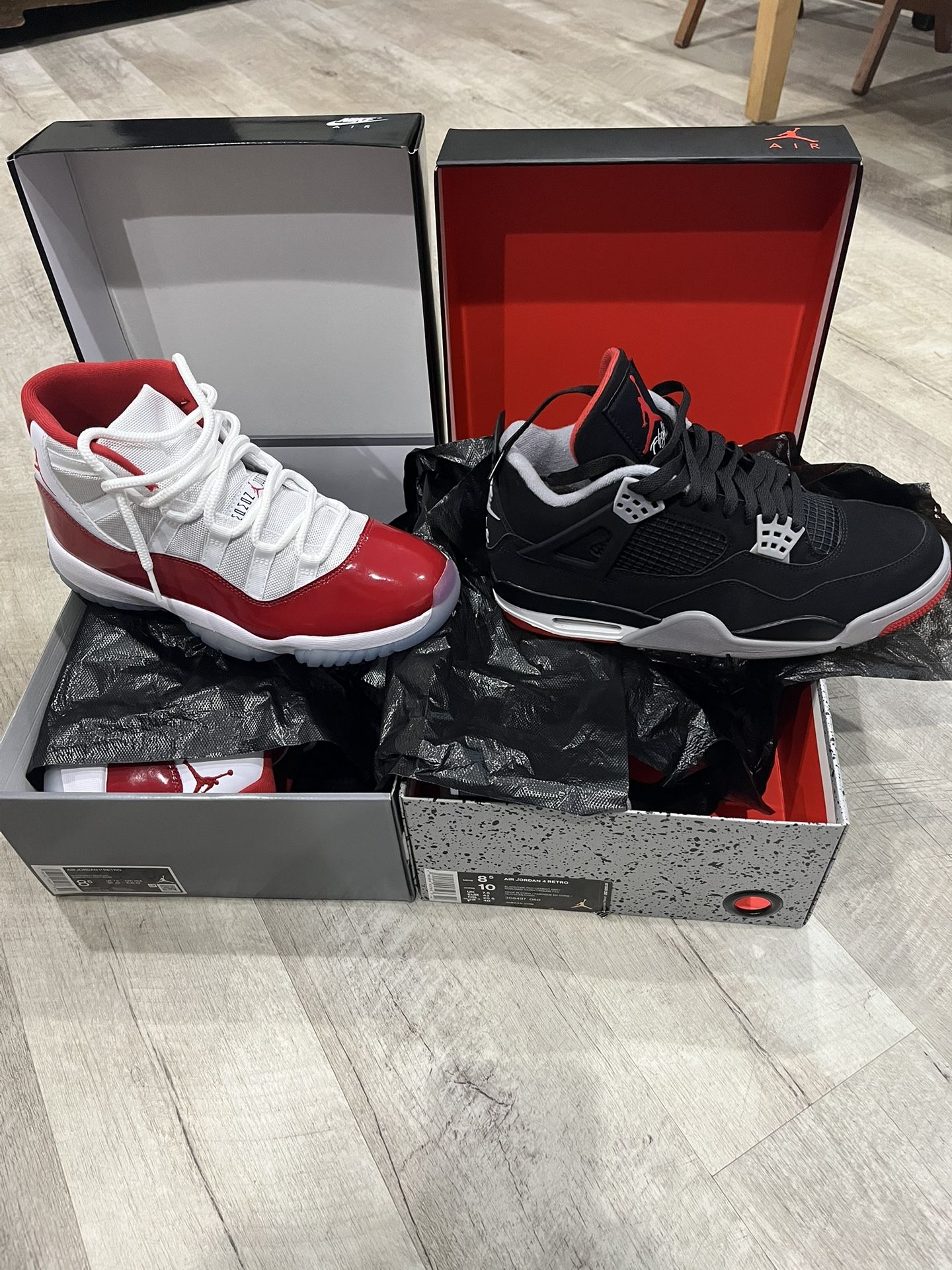 Jordan 11 And Jordan 4 Bundle. Excellent Used Condition. Men Size 8.5 With Boxes
