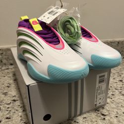 Adidas Jalen Williams x Harden Vol. 9 White Lucid Lime Pink Size 8 Men’s JQ4003