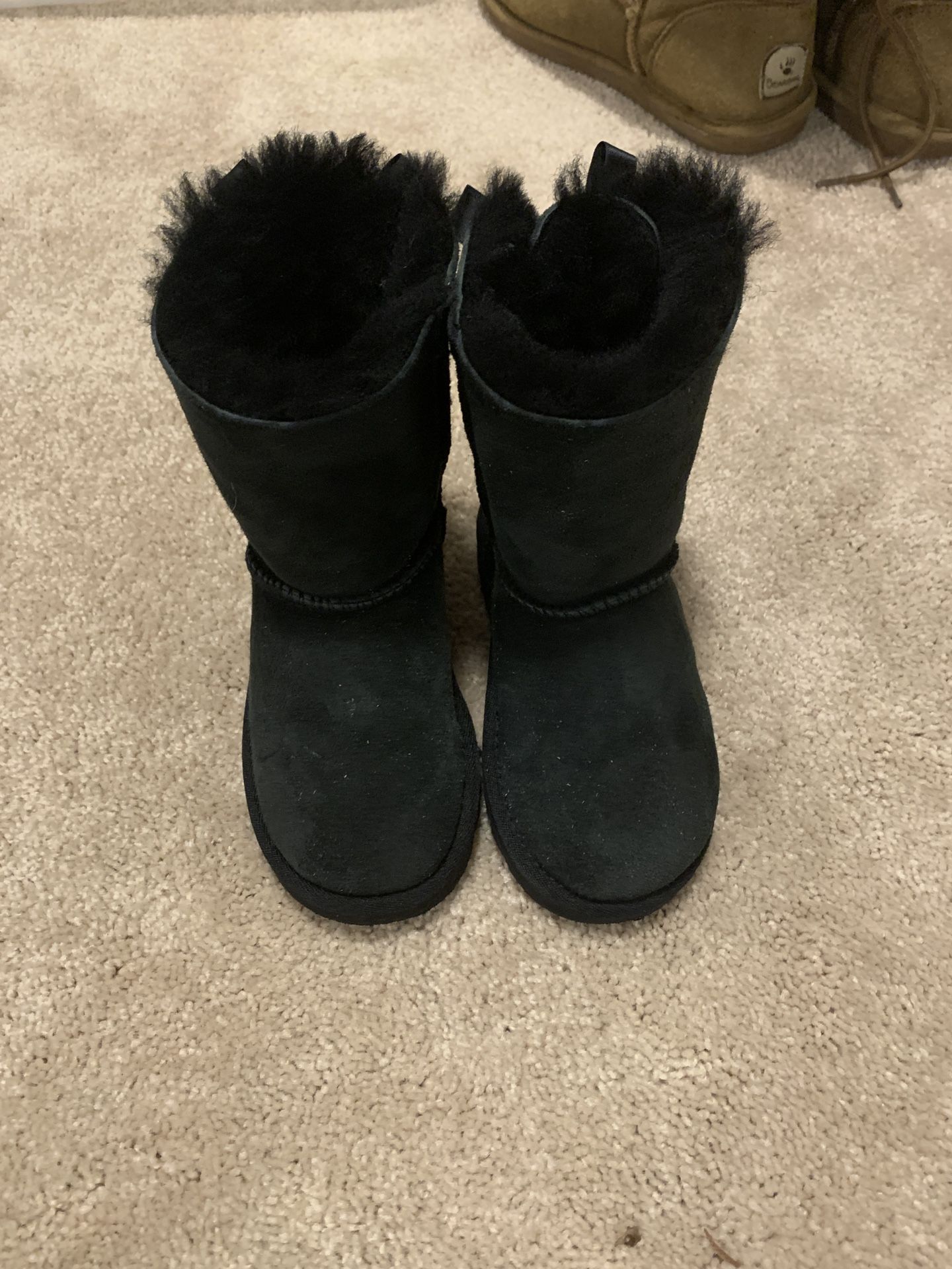 UGS Black Suede Girls/kids Boot Size 10