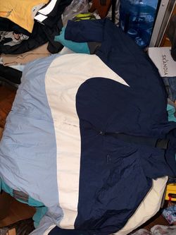 Nike Windbreaker Jacket Navy Blue White